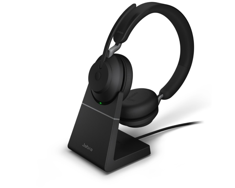 Jabra Evolve2 65, Link380c UC Stereo Stand Black [26599-989-889] -  Беспроводная стерео гарнитура, UC, USB-C+зарядная подставка — Jabra.com|  Гарнитуры, комплекты гарнитур